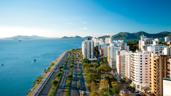 Vista aérea de Florianópolis